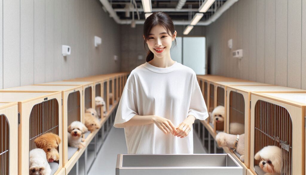 강아지 호텔 맡길 때 주의사항을 고려한 안전한 실내 환경 모습