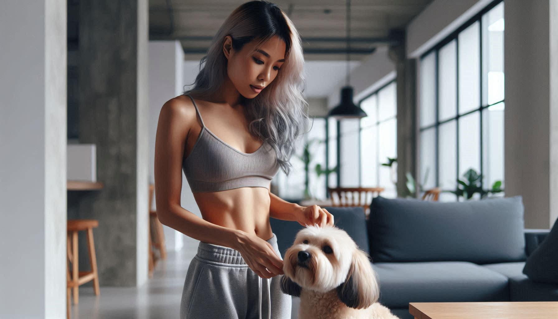 강아지 배변훈련 실패 이유로 지정된 장소가 아닌 곳에 배변하는 모습