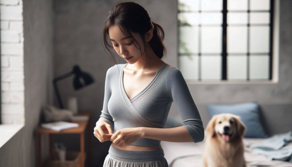 강아지 산책 시간 얼마나 해야 할까 상황에서 보호자와 함께 걷는 모습