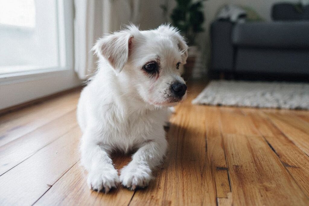 강아지 눈물 자국