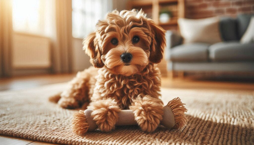 강아지 물어뜯는 행동 교정 방법 안정된 상태 모습