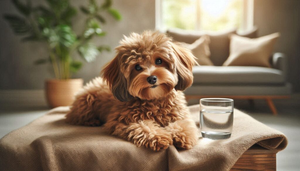 강아지 탈수 증상 관리 후 안정 상태