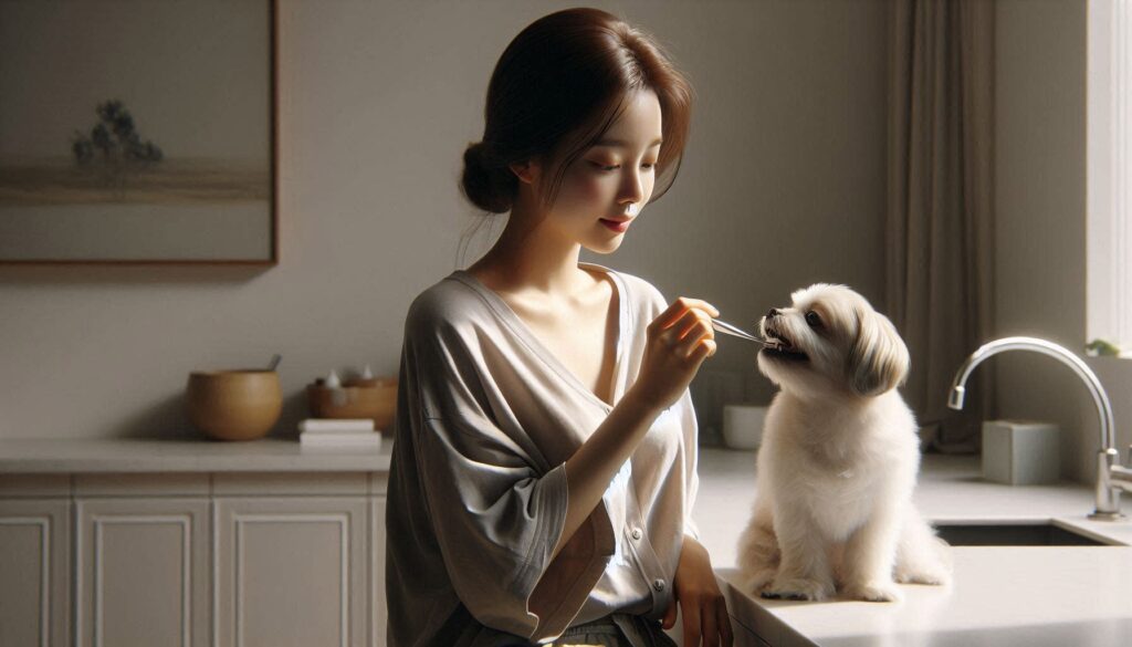 강아지 치석 상태 비교 설명 이미지