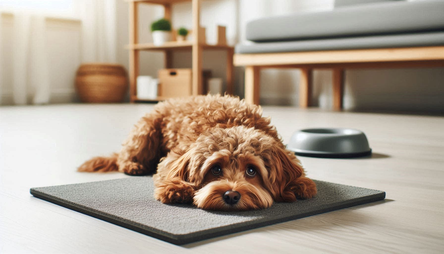 강아지 설사 계속할 때 위험 상태 모습