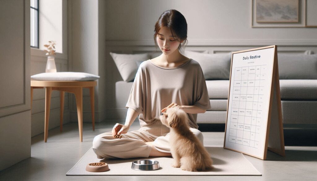 강아지 사료 영양 성분 비교 모습