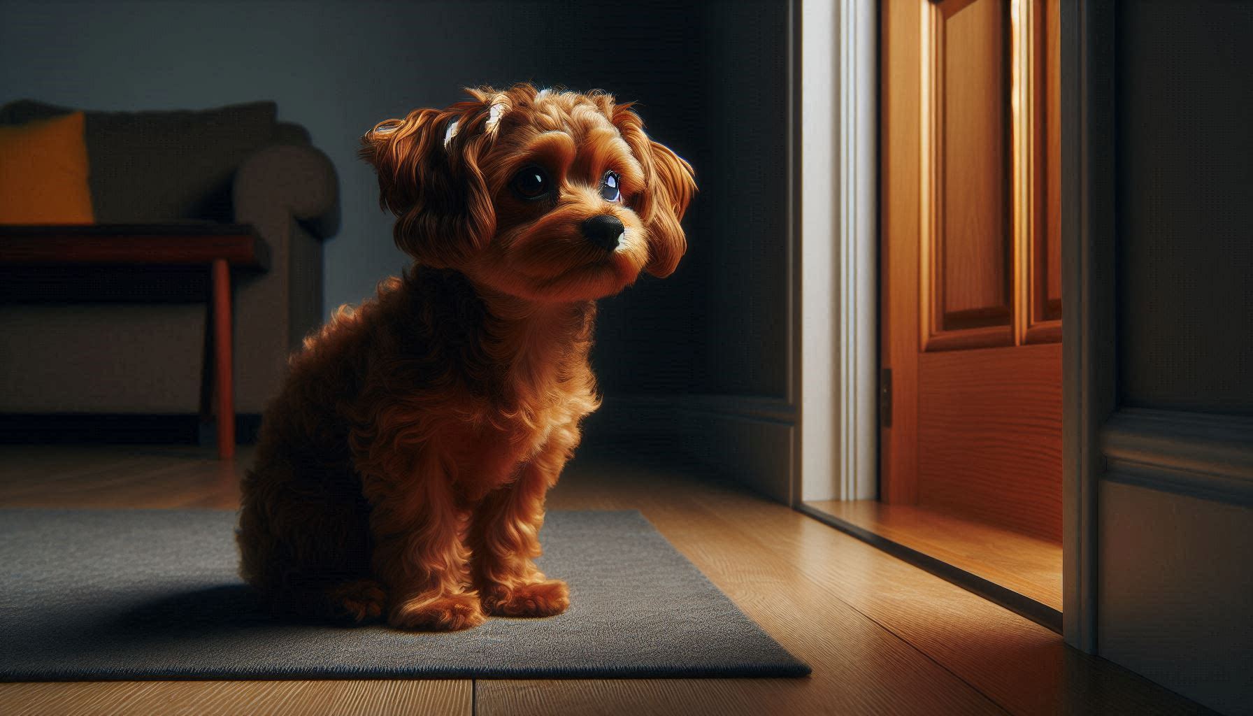 강아지 분리불안 해결 방법 혼자 불안한 모습