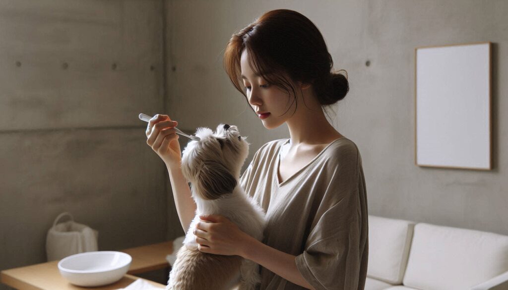강아지 치아 관리 과정 설명 이미지